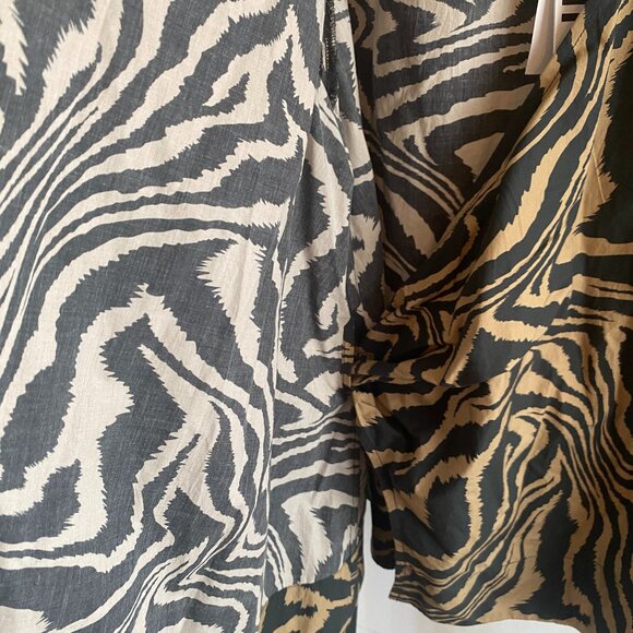 GANNI Zebra Print Wrap Top - Picture 5 of 9